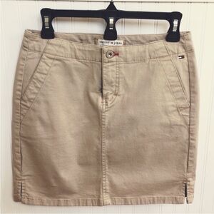 Tommy Hilfiger Beige Mini Skirt
